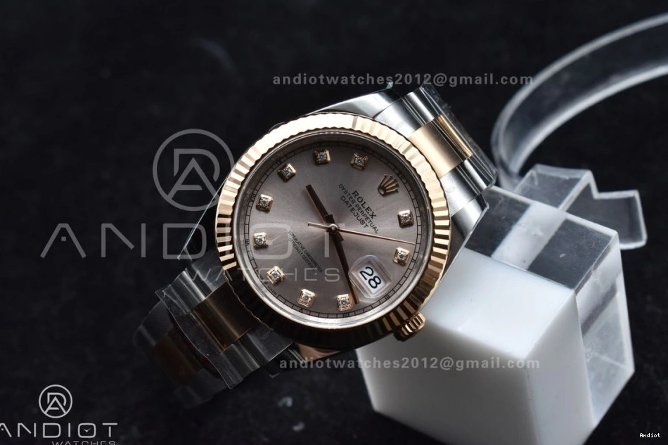 Jubilee Best 904L Dial RG 1:1 DateJust RG Edition Bracelet VR3235 41 Steel on 126331 Clean SS Diamonds 0509